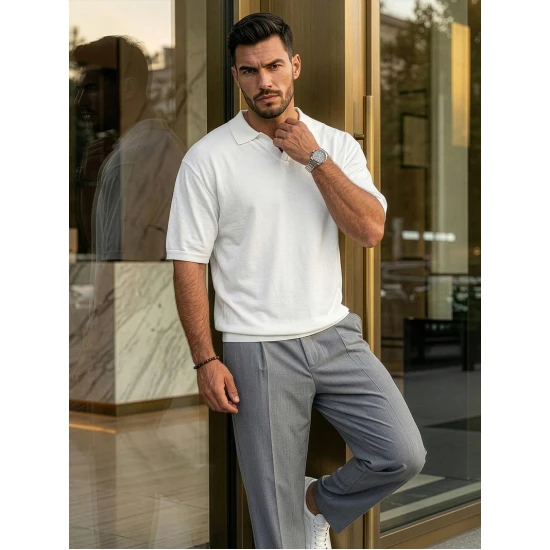 Vīriešu baltas polo krekli „Tyler“ POLO T-krekls