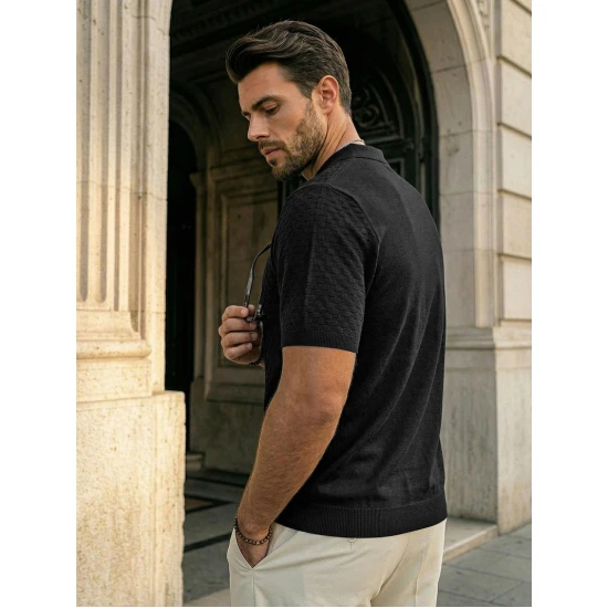 Vīriešu melni polo krekli Style POLO T-krekls