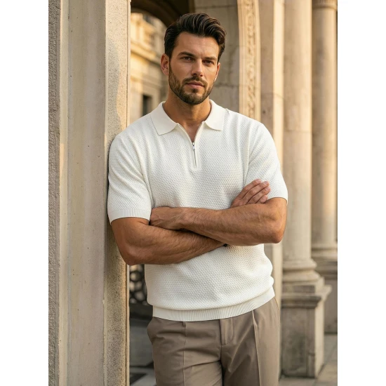 Vīriešu baltas polo krekli City POLO T-krekls