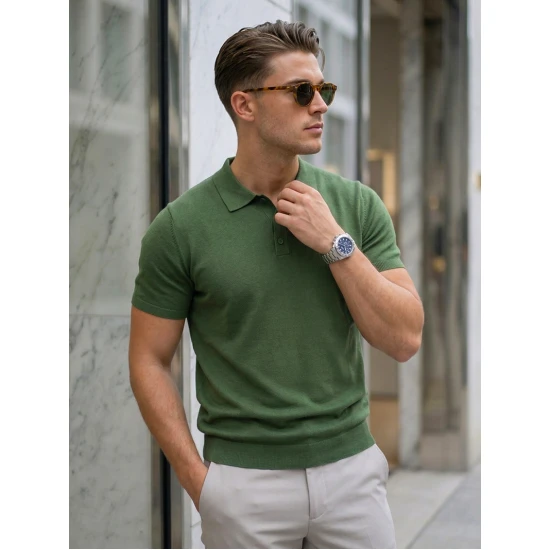 Vīriešu zaļie polo krekli Vibe POLO T-krekls