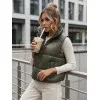 Sieviešu zaļā divpusējā veste Puff Sieviešu vestes