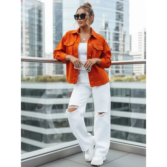 Sily oranža jaka pārejas sezonam Sieviešu jakas