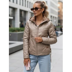 Sieviešu stepēta brūna jaka Moli