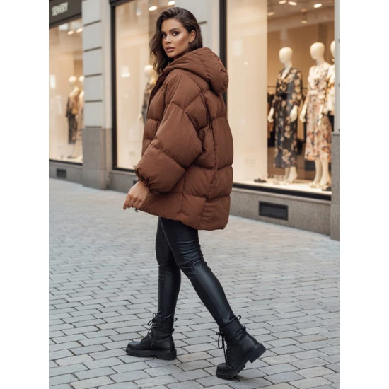 Sieviešu brūna jaka Orel