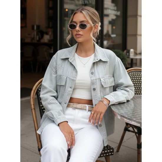 Shine pārejas pelēka jaka Sieviešu jakas