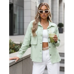 Shine pārejas piparmētru žakete