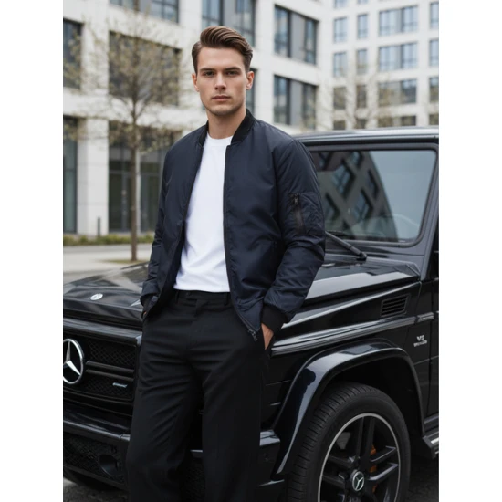 Vīriešu tumši zila jaka Route AK95