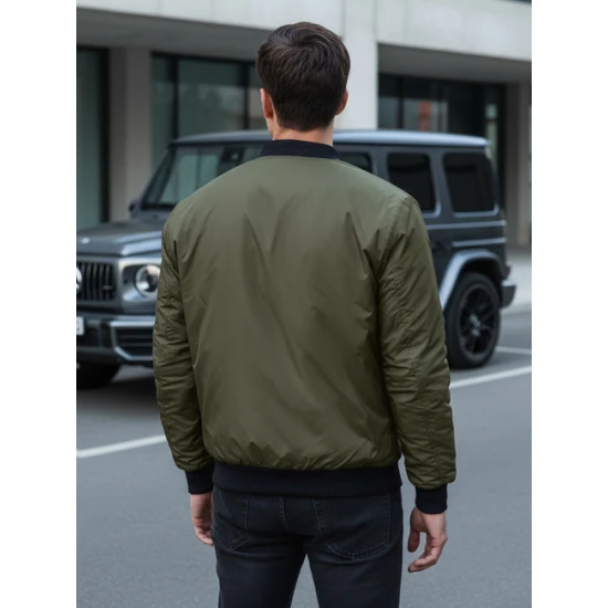 Vīriešu zaļā jaka Maršruts Rudens/Pavasaris