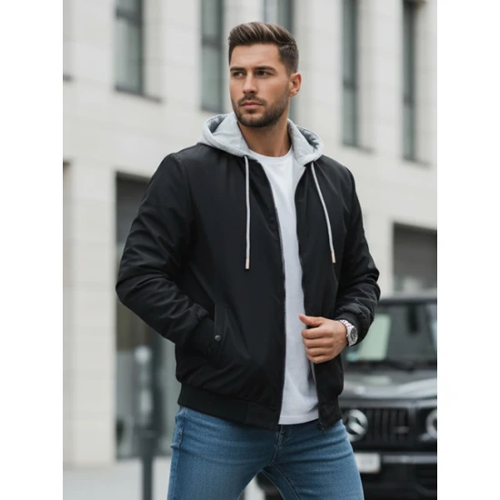 Vīriešu melna bumbierjaka Edmin TX5021