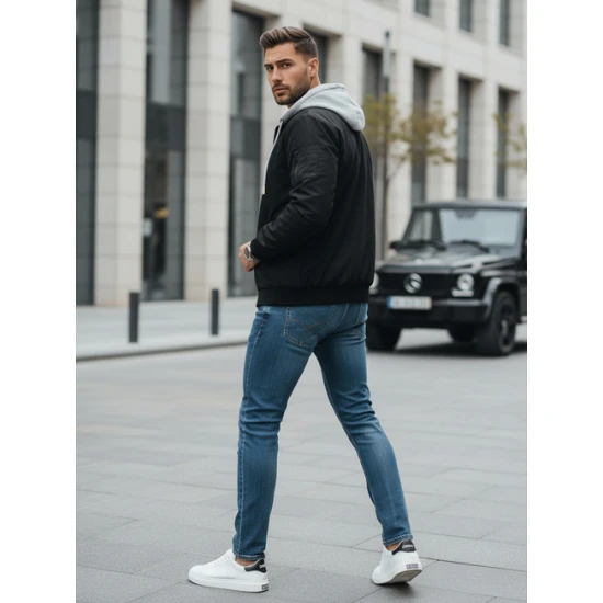 Vīriešu melna bumbierjaka Edmin TX5021