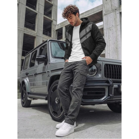 Vīriešu melna divpusējā jaka Conrad Vīriešu jakas un mēteļi