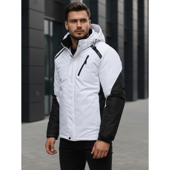 Vīriešu balta slēpošanas jaka Atlant