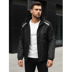 Vīriešu melna slēpošanas jaka Atlant