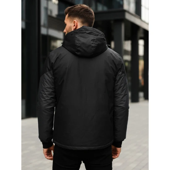 Vīriešu melna slēpošanas jaka Atlant