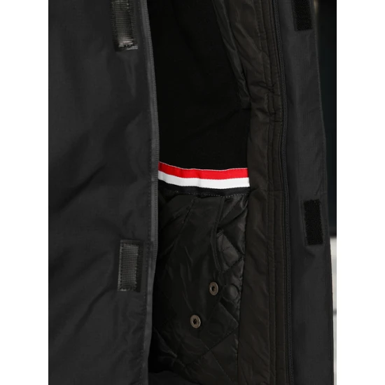 Vīriešu melna slēpošanas jaka Atlant