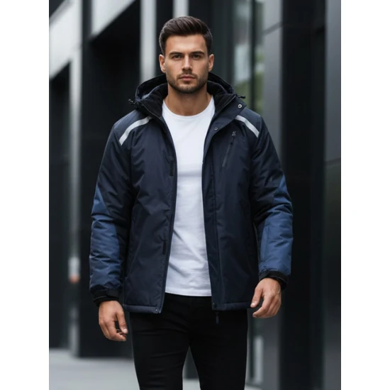 Vīriešu tumši zila slēpošanas jaka Atlant