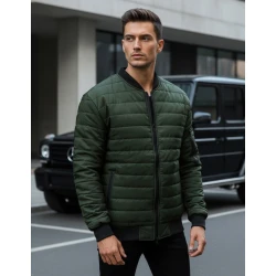 Vīriešu stepēta zaļa jaka Minti