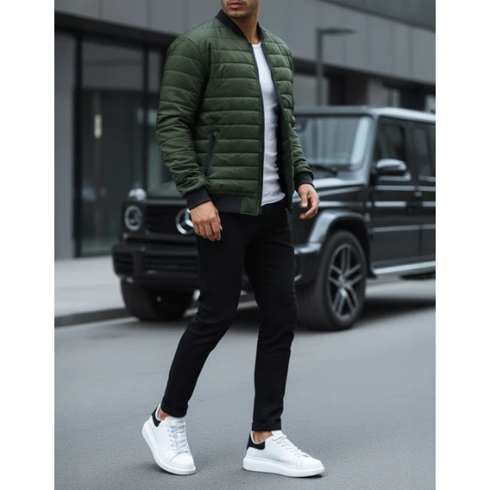 Vīriešu stepēta zaļa jaka Minti JS/MY02Z