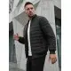 Kidol melna vīriešu jaka ar kapuci JS/8M985/392
