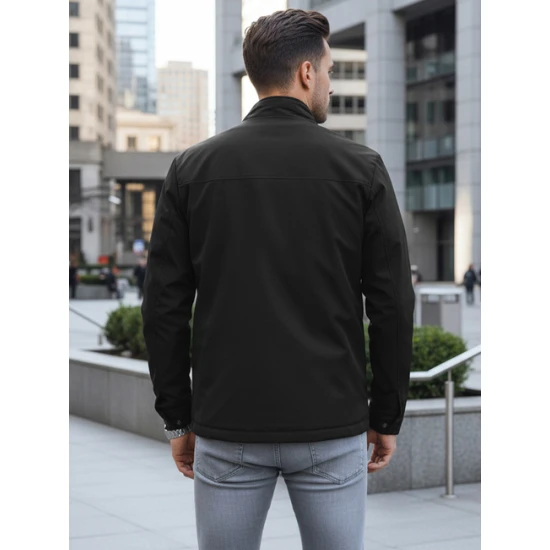 Vīriešu melna jaka Teros Vīriešu jakas un mēteļi