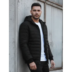 Vīriešu melna jaka Rikon