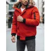 Bomber stila ziemas sarkana vīriešu jaka Lemor JS/201901