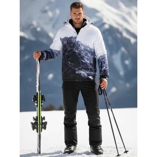 Vīriešu tumši zila slēpošanas jaka Mount