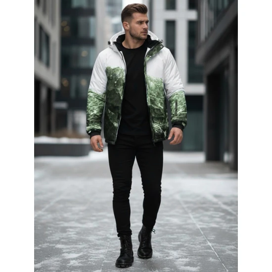 Vīriešu zaļa slēpošanas jaka Mount