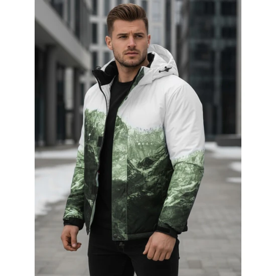 Vīriešu zaļa slēpošanas jaka Mount