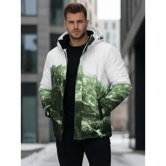 Vīriešu zaļa slēpošanas jaka Mount