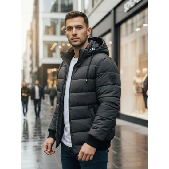 Vīriešu tumši pelēka ziemas jaka Jupiter