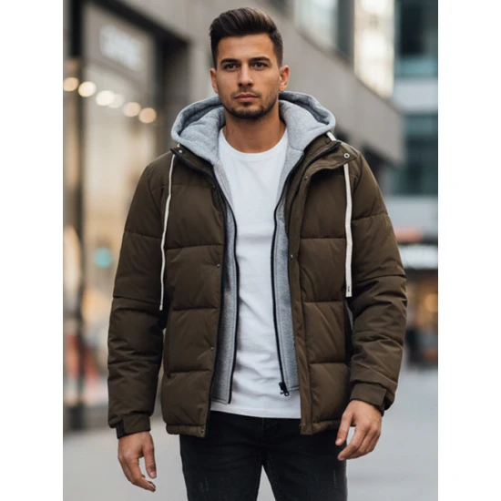 Vīriešu tumši brūna ziemas jaka Blaze