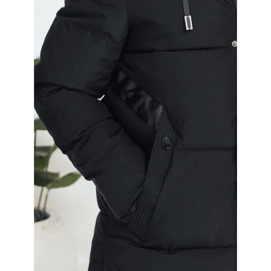 Master vīriešu melnā ziemas jaka