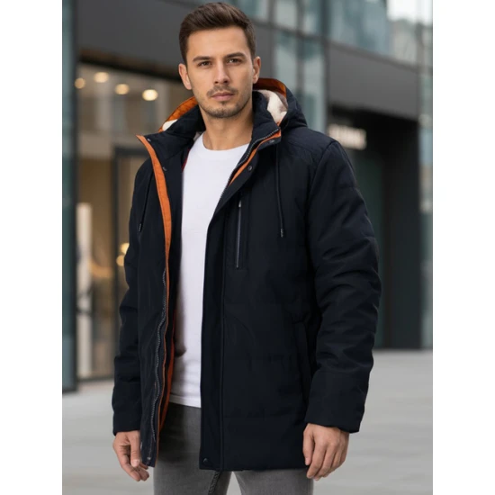 Vīriešu tumši zila ziemas jaka Nordic