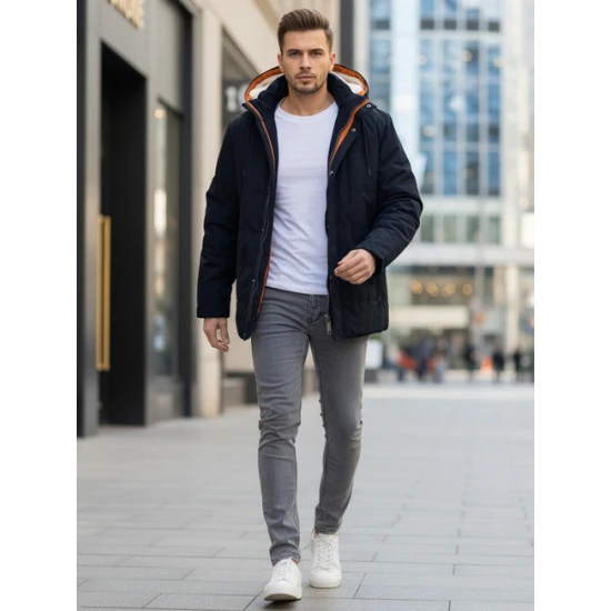 Vīriešu tumši zila ziemas jaka Nordic