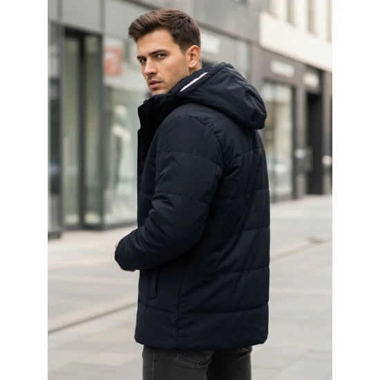 Vīriešu tumši zila ziemas jaka Nordic