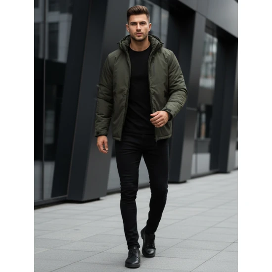 Vīriešu haki krāsas Falcon slēpošanas jaka