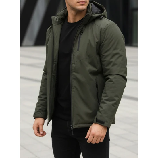 Vīriešu haki krāsas Falcon slēpošanas jaka