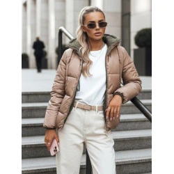 Sieviešu brūna/zaļa divpusējā jaka Victoria