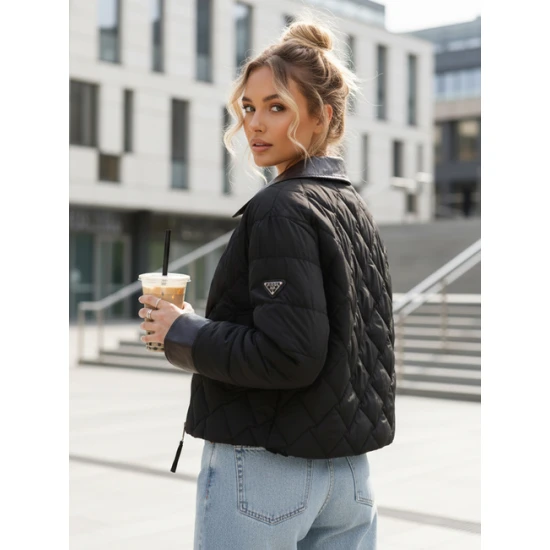 Sieviešu melna jaka Santi Jakas