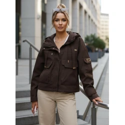 Sieviešu pārejas brūna jaka Enit