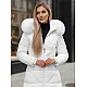 Sieviešu balts mētelis Stel JS/16M9099/281Z