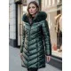 Women's quilted green jacket Bela