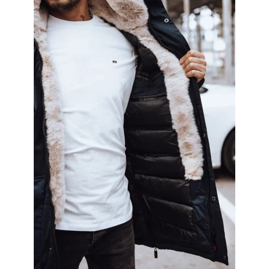 Vīriešu tumši zila ziemas jaka Space