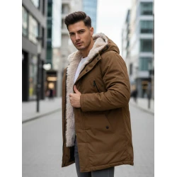 Brūna vīriešu ziemas jaka Artic