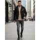 Vīriešu melna ziemas jaka City line