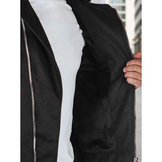 Vīriešu melna ziemas jaka City line