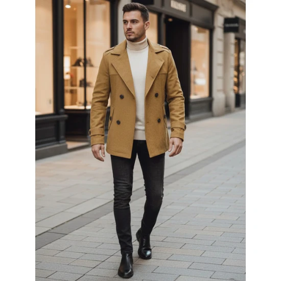 Vīriešu brūns mētelis Arlas Mēteļi