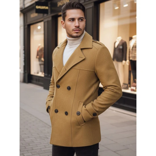 Vīriešu brūns mētelis Arlas Mēteļi