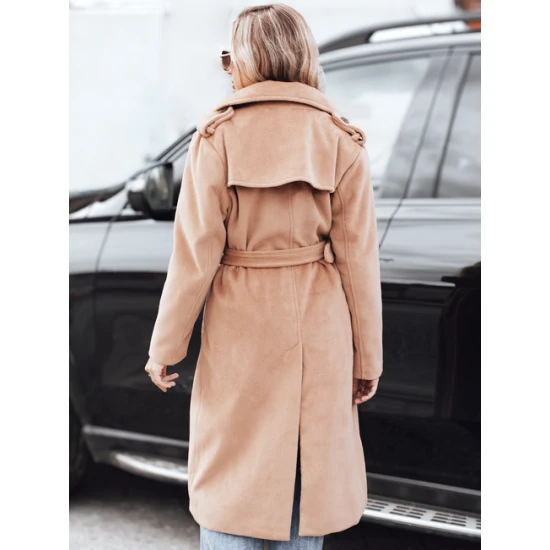 Sieviešu gaiši brūns ziemas mētelis Gino Sieviešu jakas